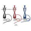 2016 Novo Estilo Portátil Shisha Hookah Acrílico Curto com Luz LED